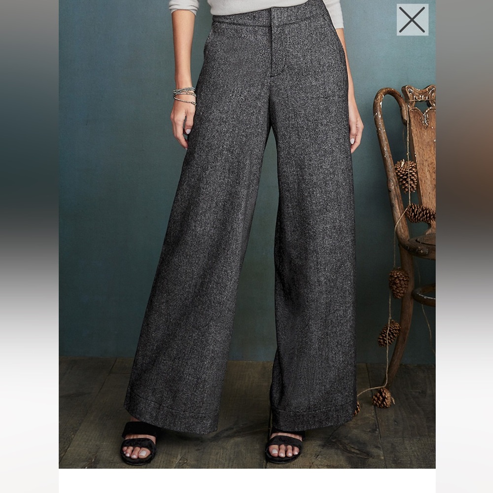 Garnet Hill wide leg trouser